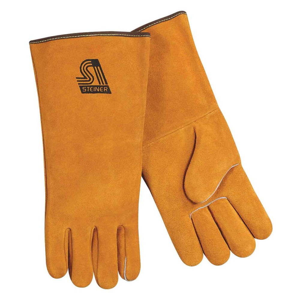 Steiner 02120 Heat Resistor Cowhide Stick Welding Gloves Wool Lined 14″ LRG