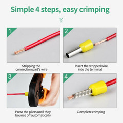 1200PCS Connectors Cord Wire Crimp Cable Pin End Bootlace Ferrule Terminals Kit