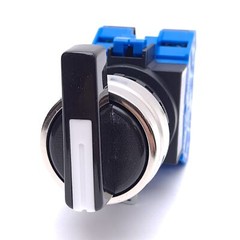 IDEC HW4S-3LF20 Selector Switch, 3-Position, Maintained, 2 NO, ø22mm Mounting