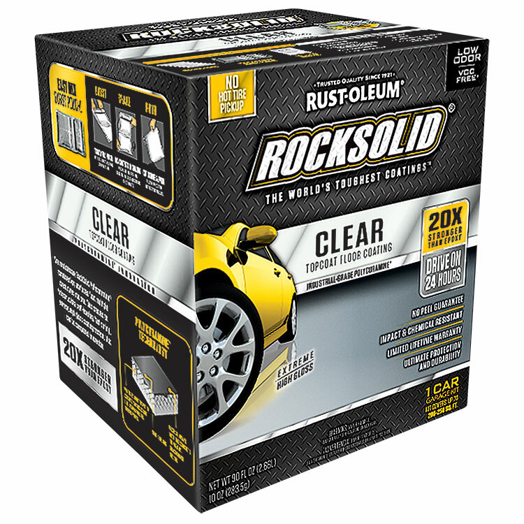 Rust-Oleum 282829 RockSolid Polycuramine Garage Floor Coating Clear Kit