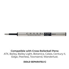Cross Black Rollerball Ink Cartridge Refill 2 Count Medium Point For Selectip…