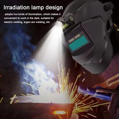 New Welding Helmet Solar Powered Auto Darkening – Large View, True Colors
