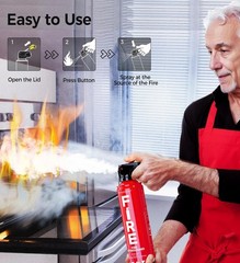 4 In1 Fire Extinguisher with Mount Fire Extinguishers for the House/Car/Kitchen.