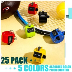 Kingdder 25 Pcs Hand Held Tally Counter 4 Digit Mechanical Palm Click Counter…