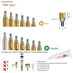US Hiossen Dental Straight Locator Healing Cap Abutment Regular Mini ET Platform