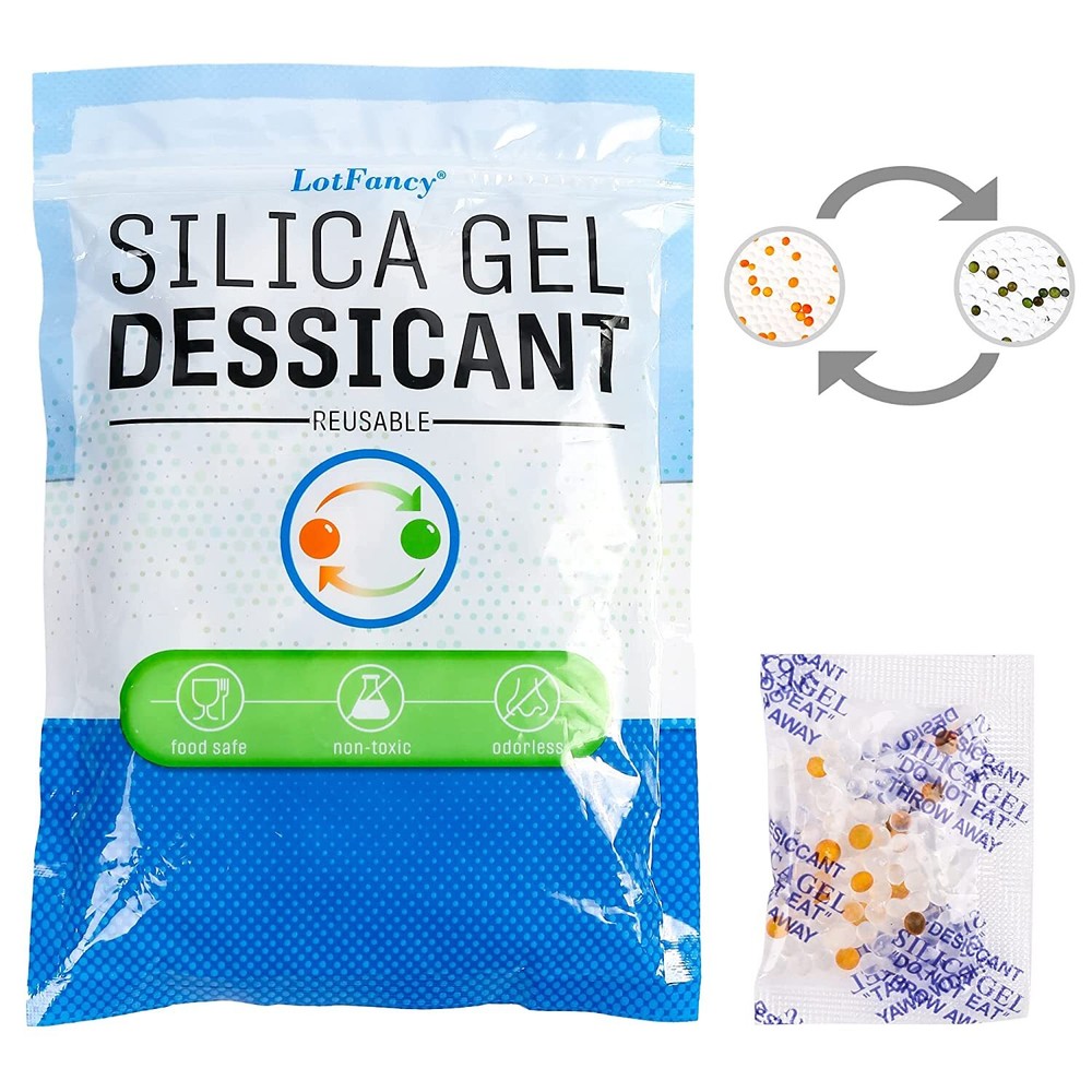 60 Packs 3g Grams Silica Gel Desiccant Packets Moisture Absorber Drying Bags