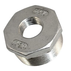 NPT 2″ male to 3/4″ female HEX Reducing bush adapter Pipe Fitting Stainless 304