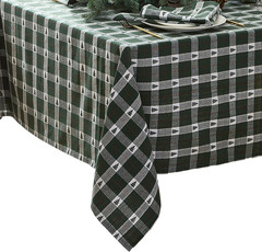Elrene Home Fashions Sherwood Tree Dobby Christmas/Holiday Cotton Rectangle Tabl