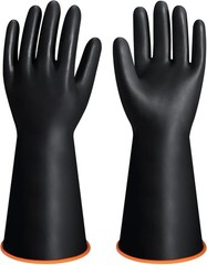14″ XL Chemical Resistant Gloves Heavy Duty Rubber Long Waterproof Industrial Sa