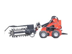 STOMP Trencher Attachment for Mini Skid Steer Loader Hydraulic Chain Trencher