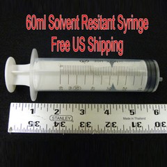 Syringe 60ml for Refilling Cartridges Solvent & Water ink Large Format Free Ship