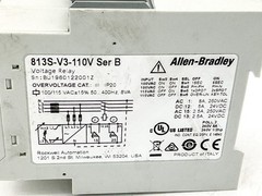 New Allen Bradley 813S-V3-110V Voltage Relay 3PH 110-115V 8VA Ser.B