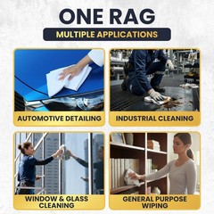 New White Knit T-Shirt Rags – 5 lbs. Compressed Box Multipurpose Cleaning Cloths