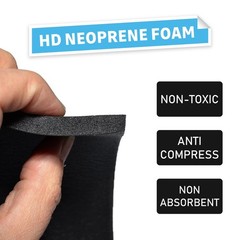Suitable For Noise Reduction In Industral Sponge Rubber Sheet 12″×59″ 1Roll