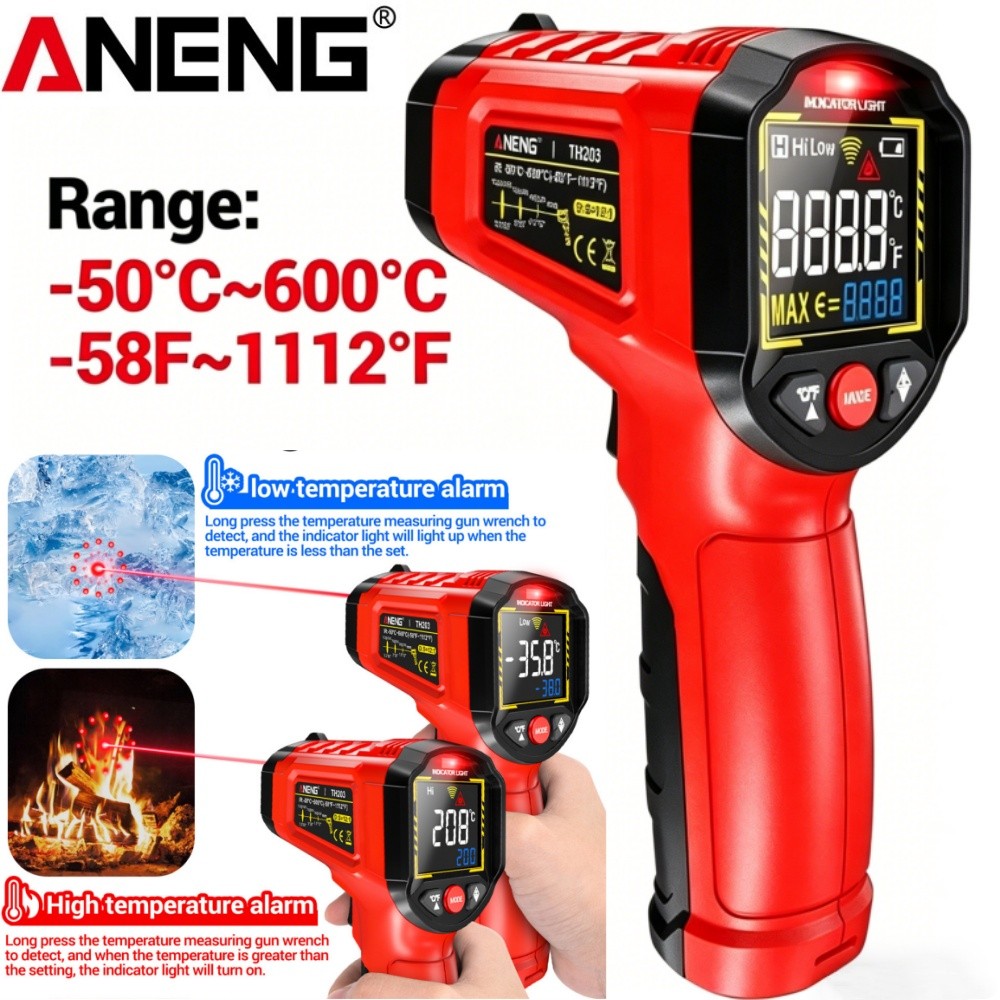 Infrared Thermometer LCD Digital Non-contact IR Temperature Gun Temp Meter