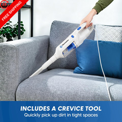 Vacmaster Corded Stick Vacuum Cleaner 2 in 1 3.7 pounds, White