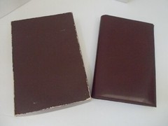 VTG 1981 EDWARD HARVEY Brown Kidskin Leather Address Book
