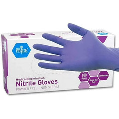 MedPride Powder-Free Nitrile Exam Gloves, Large, Large (Pack of 100)