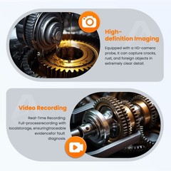 ANCEL 1080P 2-Way 210° Articulating Borescope 3.9mm Industrial Endoscope Camera