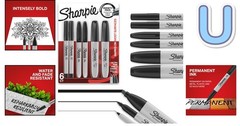 Complete 6 Count Permanent Marker Set: Ideal for Writing, Coloring & Crafting