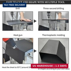 Black ABS Plastic Sheet,Moldable Plastic Panels,Thermoplastic Hard Board,High Fl