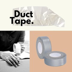 Silver Duct Tape 2 Inch x 60 Yards 9 Mil Utility Grade Adhesive Tapes 6 Rolls