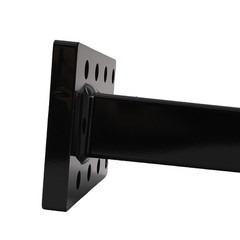 3-Position Pintle Hitch Mount for 2″ Receiver Heavy Duty Steel Black 20000 lbs