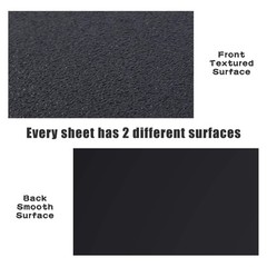 Matte & Textured Black ABS Plastic Sheets 12×16 Inches for Creative Projects