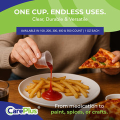Disposable Medicine Cups (100 Count – 1 oz) – 100 (Pack of 1), Clear