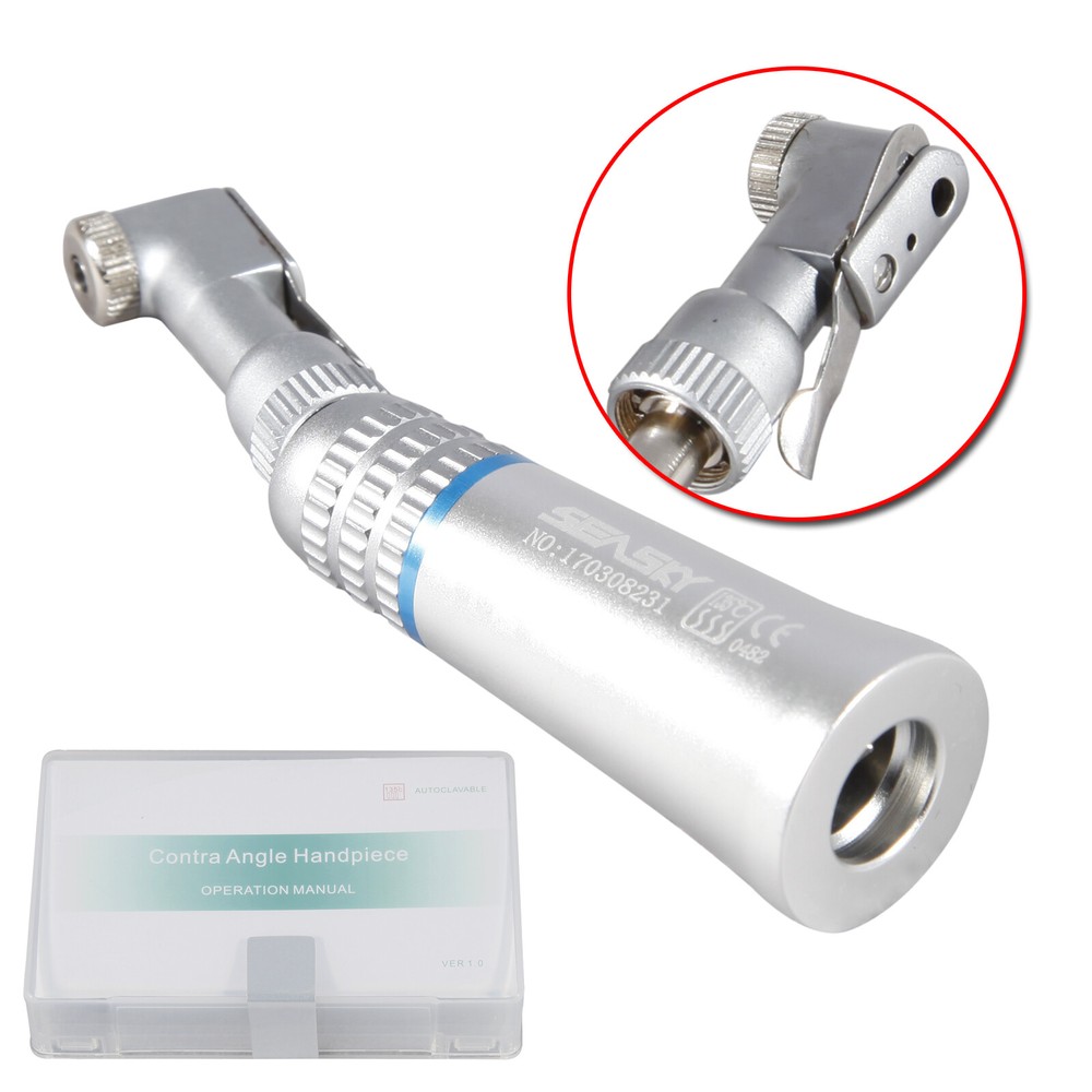 Dental (Inner) Low Speed Handpiece Push Button/Latch Contra Angle E-type fit NSK