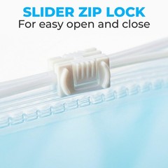 Large 24″ x 20″ Slider Zip Lock Bags – Heavy Duty 3.5 mil, 24 Pack, Easy-Slide C