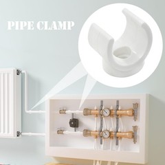 Litoexpe 3/4 Inch PEX Pipe Clamps, 20mm PVC Holder, Plastic 3/4″, 20pcs