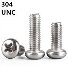 304 Stainless Steel Phillips Cross Pan Head Machine Screws 10# 12# 1/4 5/16 3/8