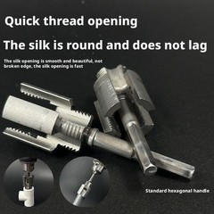 Integrated Internal & External Pipe Threading-Tool PVC Pipe Threader Cutting Kit