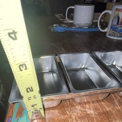 Stainless Steel 1/9 Size Solid Steam Table Pan Insert, 24 Gauge, Taiwan