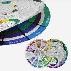 High Quality Rotating Color Wheel Mixing Guide POCKET SIZE 5.5″ (14cm) Diameter