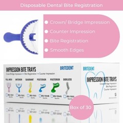 BRITEDENT Bite Registration Trays Disposable for Crown/Bridge Impressions