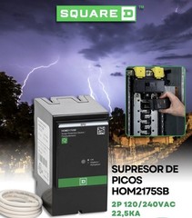 25kA 2-Pole Whole Home Surge Protection Device for Square D Homeline Load