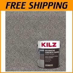Slip Resistant Gray Concrete Paint, Interior/Exterior, 1 Gal