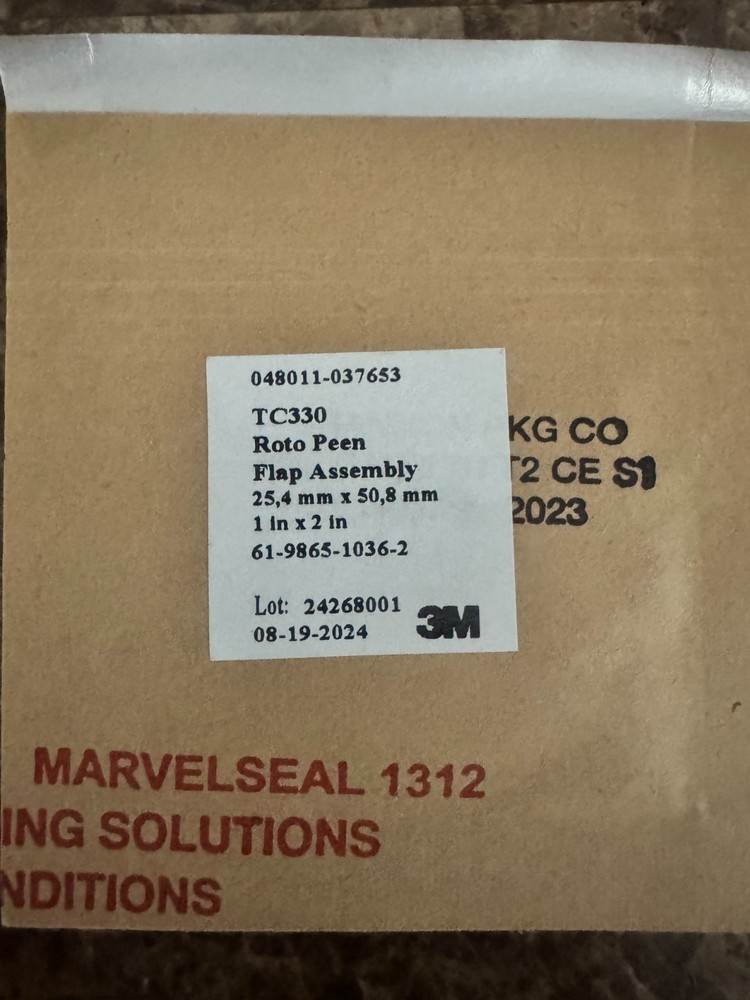 3M TC330 Roto Peen Flap Assembly 048011-03760 1 X 2 Inches