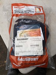 Honeywell Salisbury Arc Flash Coveralls ACCA8BLL 8 Cal, Navy Blue, Size. Lg new