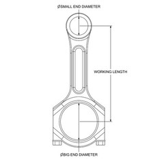 6211-31-3100 CONROD Suitable For Komatsu® 6211313100