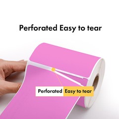 Compatible with DYMO LW 1744907 Pink 4″x6″ Direct Thermal Labels (2) Rolls/220