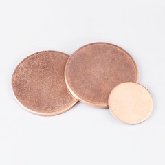 Solid Pure Copper Discs Blanks Round Plate Metal Sheet 10-300mm OD 0.5-5mm Thick