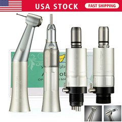 Dental Slow Low Speed Straight/Air Motor/ Contra Angle Handpiece 2/4Hole Fit NSK