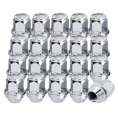 14×1.5 Chrome OEM Lug Nuts for 2015-2020 Mustang Edge MKX MKZ Aviator