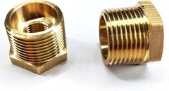 Corrosion-Resistant 3/4″ to 3/8″ NPT Brass Reducer – 2 Pieces for Plumbing