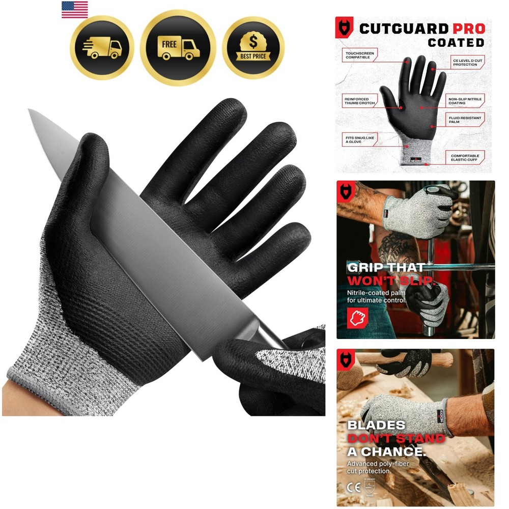 Professional Cut Resistant Work Gloves for Men and Women with Firm Grip and W…
