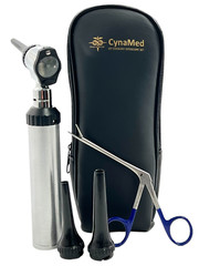 New Led Veterinary Otoscope Set Animal Diagnostic Instrument W/ Alligator Forcep