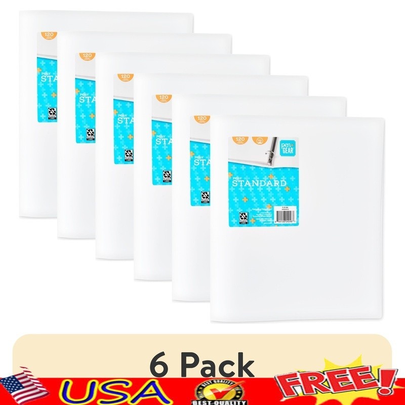 3 Ring Poly Binder Durable Standard Organizer Document Storage School Office Use